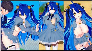 [hentai Game Koikatsu! ]have Sex With Big Tits Vtuber Amamiya Kokoro.3dcg Erotic Anime Video