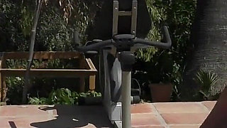 Hot British MILF Melody Charm Plays with Her Big Tits & Pussy in the Sun