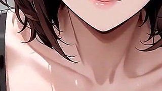 This Brunette Anime Babe in Sexy Red Outfit Goes Insane All Night