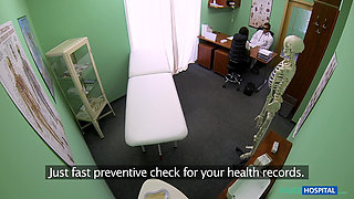 Student Gets a Full Body Checkup and a Creampie Surprise