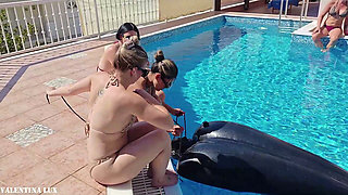 Pool Party with Our Rubber Toy