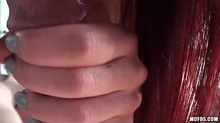 Pervs on Patrol - Alt Redhead Madelyn Monroe Like Her Ass Spanked and Pussy Spread