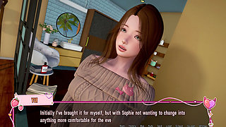 Murmur 38 - Sophie and Yui Attempt Threesome with Adam on Teacher Helen's Bed
