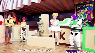 Dafne Michelle & Patty Cherry - Toy Story XXX