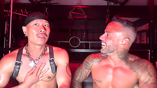 First Time Fisting Video with Cagedjock Part 1 Interview and Fisting, Nipple Play Butt Plug, Massage Machine and Pegging