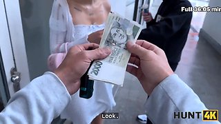 Hunt4k. blonde bombshell used her big natural boobie to get back on her boyfriend