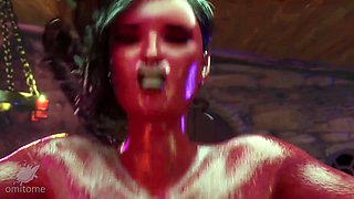 Demon Futanari Extreme Deepthroat All The Way Through
