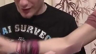 Sexy girl gets her tight asshole pounded on the desk by her classmate