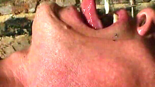 German femdom - Piss and spit on slave girl