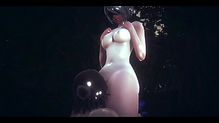 Nier Automata Hentai - 2b Sex Under the Rain - Japanese Asian Manga Anime Film Game Porn