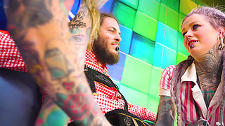 Slutty Girls 2-on-2 DP - Throat & Ass Creamed Together