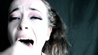 MILF blonde masturbates with vibrator