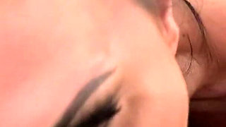 Brit Baddie in Leather Rims Stud & Jerks His Cumshot Into Her Pussy