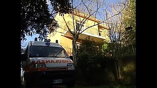 Sexy Italian Doctor Gets Hard Anal Fuck in Ambulance by Colleague