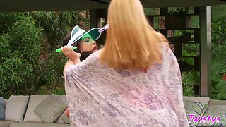 Filthy lesbos horny porn clip