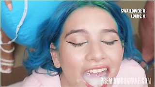 Min Galilea Swallows 64 Huge Cumshots In Mouthful Bukkake