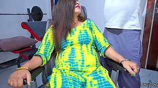 18 Hot Indian stepsister first time fucked hard with Younger stepbro on Chair, she got hot cumshot on .