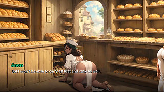 Fuck Beautiful Woman in the bakery shop