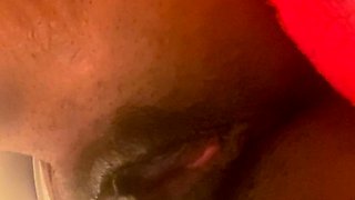 Dildo and pussy close up masturbation