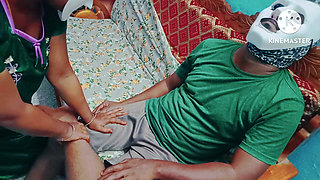 Tamil - Desi girl seducing her boyfriend and gave nice blow to take him on bed - erotic moaning with tamil audio